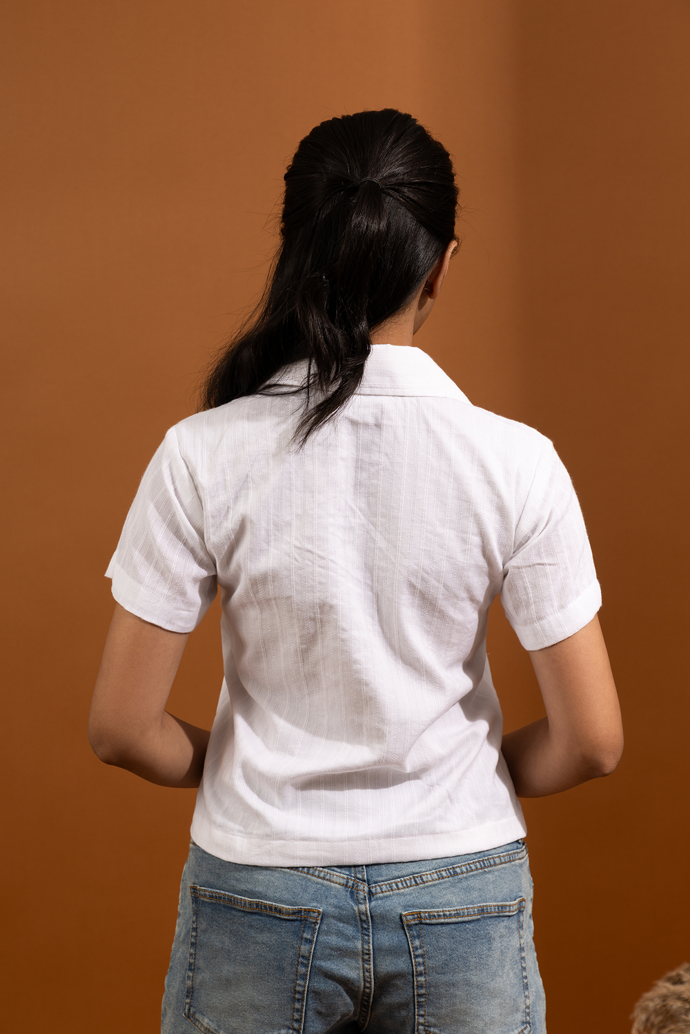 Ivory Zip Up Top